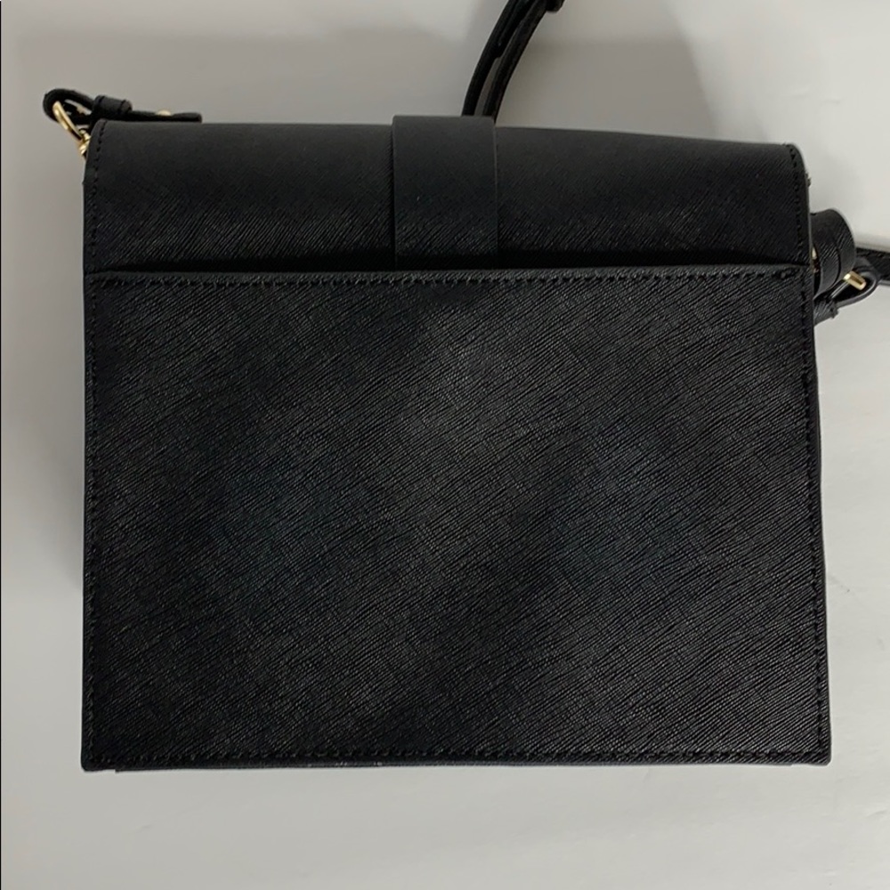 Badgley Mischka Black Crossbody Gold Hardware - Picture 5 of 8